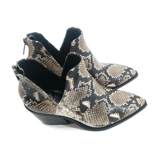 Vince Camuto Python Booties Leather Boots - Picture 6 of 7